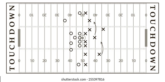 American football field background. Soccer field view from above. eps10 vector illustration in gray and black color