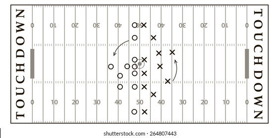 American football field background. Soccer field view from above. eps10 vector illustration in gray and black color