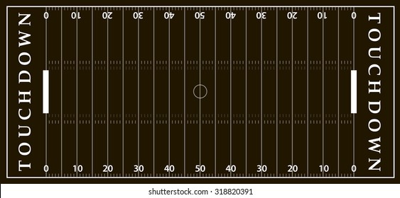 American football field background. Soccer field view from above. eps10 vector illustration in gray and black color