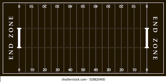 American football field background. Soccer field view from above. eps10 vector illustration in gray and black color