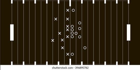 American football field background. Soccer field view from above. eps10 vector illustration