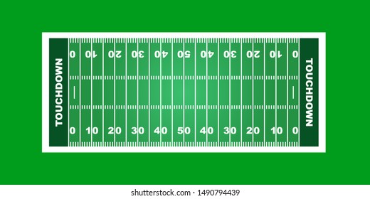 	
American football field background. vector illustration