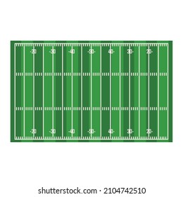 american football field icon flat