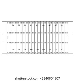 american football field icon vector illustration design