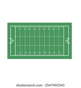 American Football Field icon vector. Coaching Players Diagram illustration sign. American Football symbol or logo. 