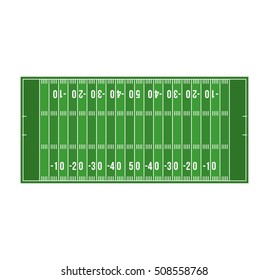 american football field isolated icon vector illustration design