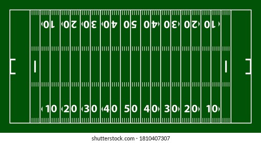 American Football Field Design Vector Illustration Stock Vector ...