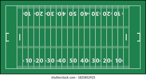 American Football Field Mark Icon. Editable Outline With Color Fill Design. Vector Illustration.