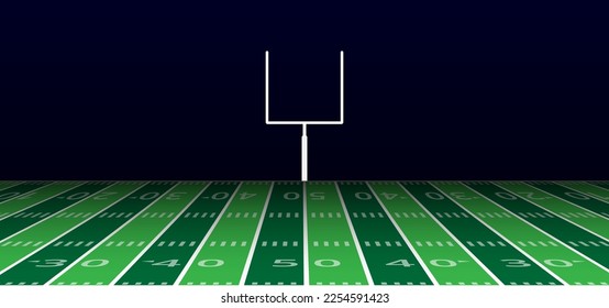 American football field stadium background. Super bowl design. Vector illustration