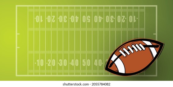 American Football Field Stadium Concept Markings Stock Vector (Royalty ...