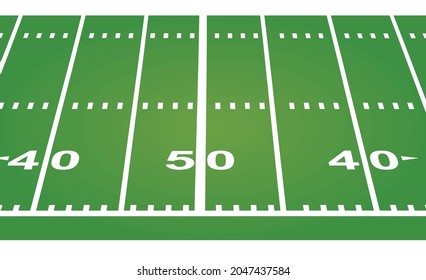 American football field. vector illustration 