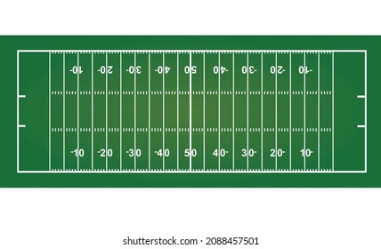 American football field. vector illustration 