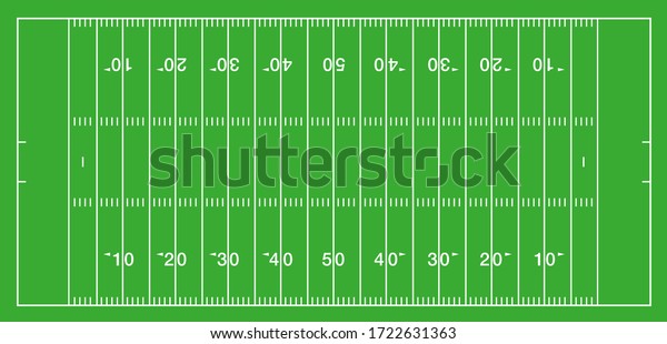 American Football Field Vector Illustration Stock Vector (Royalty Free ...