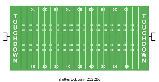 american football field - vector version