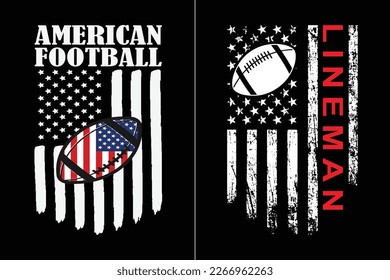 American Football Flag Design Template