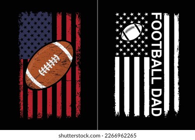 American Football Flag Design Template