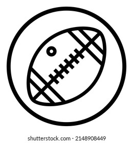  American Football Flat Icon Isolated On White Background