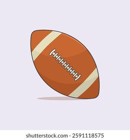 American football Flat Vector, Rugby Cartoon Vector, Rugby illustration