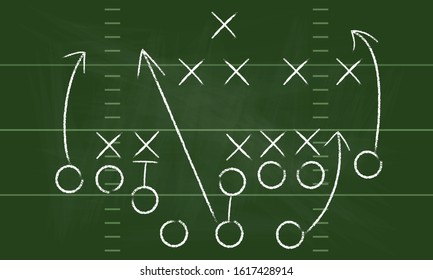 Dark background board with tactical placement of football players - Vector  7059526 Vector Art at Vecteezy