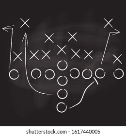 Teamwork Football Game Plan Strategy On Stock Illustration 85780675