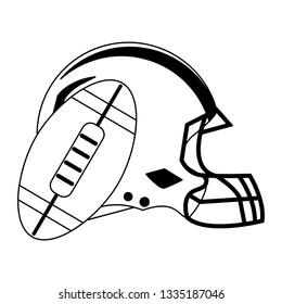 American football game black and white