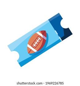 American football game entrance ticket
