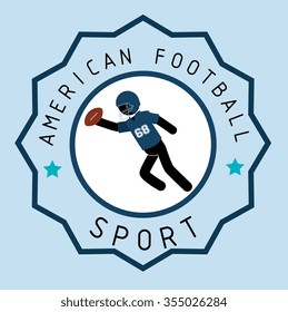 American football game sport, vector illustration graphic design