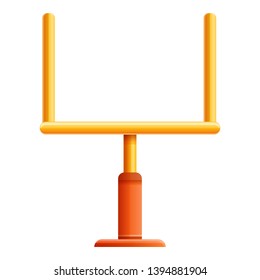 American football gate icon. Cartoon of american football gate vector icon for web design isolated on white background