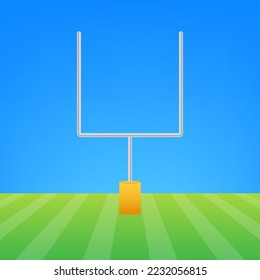 American football gate icon. Vector stock illustration.