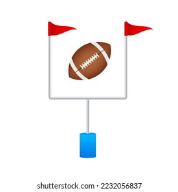 American football gate icon. Vector stock illustration.