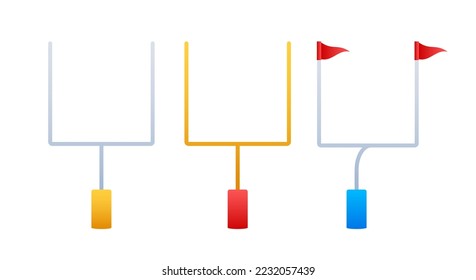 American football gate icon. Vector stock illustration.
