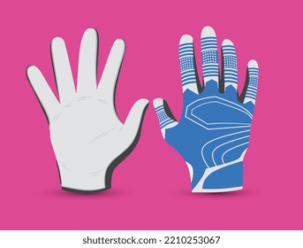 american football glove design vector illustration, with modern pattern