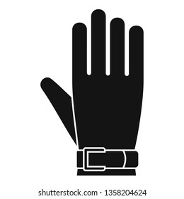 American football glove icon. Simple illustration of american football glove vector icon for web design isolated on white background