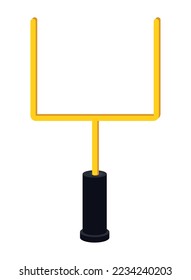 american football goal post icon isolated