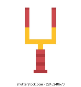 american football goal post icon on white background
