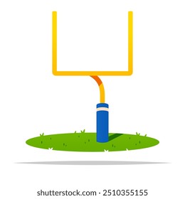 American football goal post vector isolated illustration