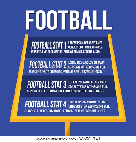 American Football Goalposts with text