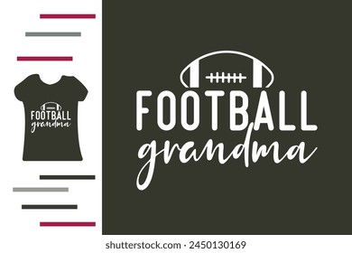 American football grandma t shirt design