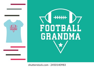 American football grandma t shirt design