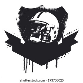 American Football Grunge Shield