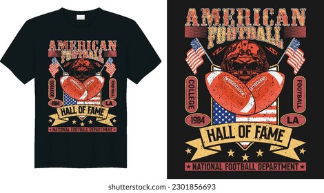 American Football Hall Of Fame VECTOR  T-Shirt Design