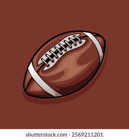 American Football hand drawign illustration