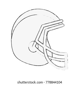 American Football Helmet Stock Vector (Royalty Free) 1058619632