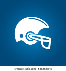 american football helmet flat icon