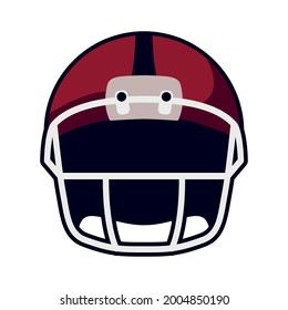 american football helmet front sport equipment