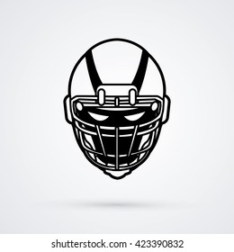 American Football Helmet Graphic Vector.