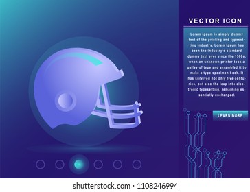 american football helmet icon