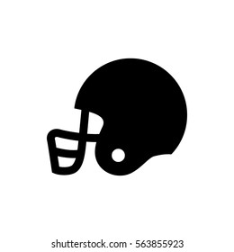 American Football Helmet Icon Illustration Isolated Vector Sign Symbol
