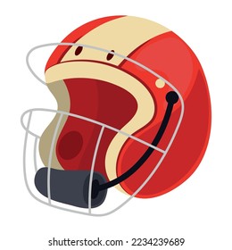 american football helmet icon isolated