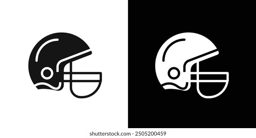 american football helmet icon logo set vector